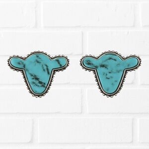 Turquoise Heifer Earrings